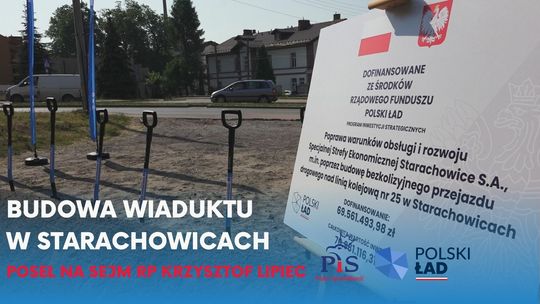 Budowa wiaduktu w Starachowicach