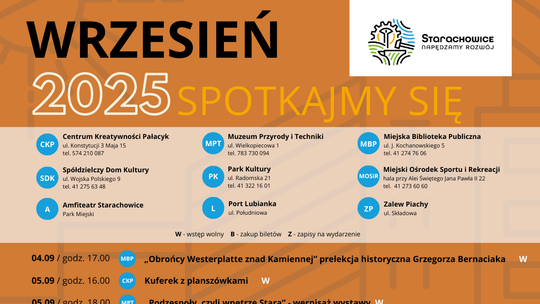 Co robić we wrześniu w Starachowicach? Sprawdź kalendarz