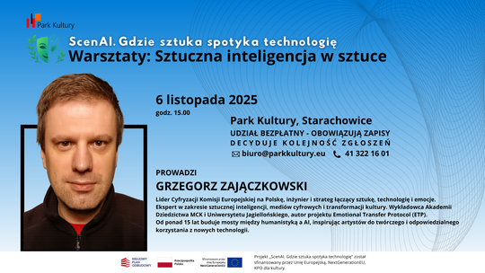 Cykl warsztatów - "Scena AI. Gdzie sztuka spotyka technologię"