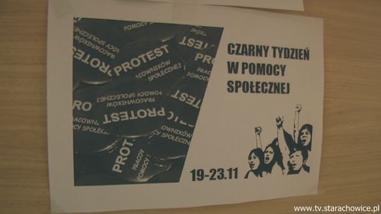 „Czarny protest” pracowników starachowickiego MOPS