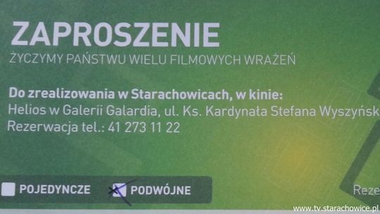 Do kina z Telewizją Starachowice