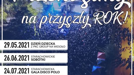 Dzień Dziecka, Sobótki, Gala Disco Polo, Dni Starachowic - imprezy przełożone na przyszły rok