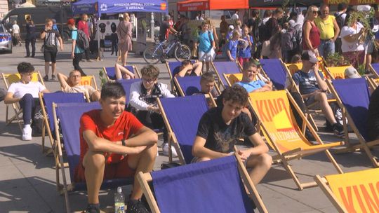 Eko Kino na placu Artystów w Kielcach