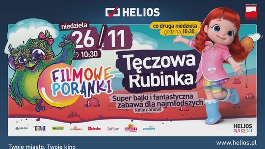 Filmowe Poranki – Tęczowa Rubinka cz.1  w Kinie Helios Starachowice