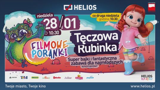 Filmowe Poranki – Tęczowa Rubinka cz.5  w Kinie Helios Starachowice!