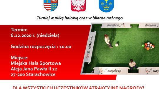 Gramy nad Kamienną - Turniej w piłkę halową oraz w bilarda nożnego (na żywo)