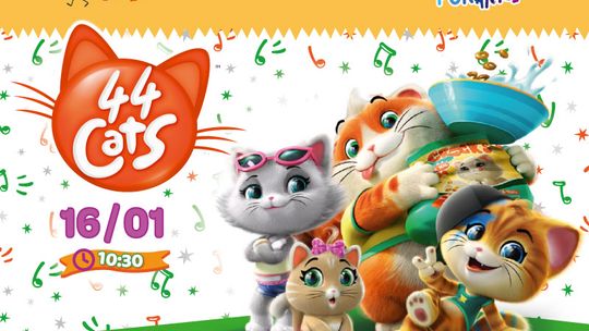 Helios Starachowice zaprasza na  FILMOWE PORANKI: 44 Koty, cz. 10