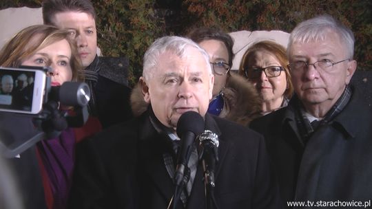 Jarosław Kaczyński w Starachowicach upamiętnił matkę
