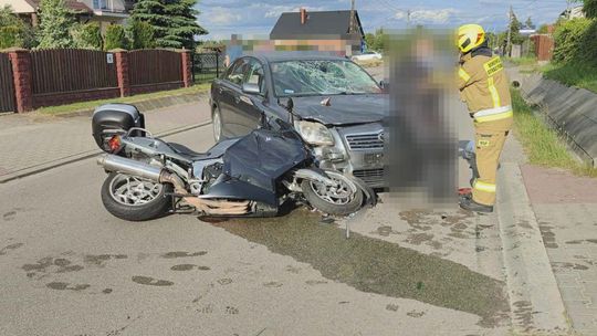 Kolejny wypadek motocyklisty w powiecie. Policja alarmuje o ostrożność!