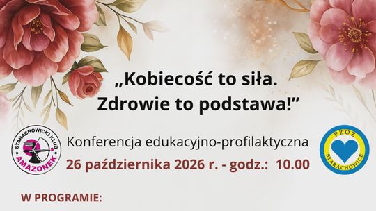 Konferencja „Kobiecość to siła. Zdrowie to podstawa!” już 26 października!