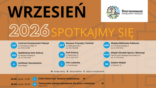 Kulturalny kalendarz wydarzeń wrześniowych 2026!