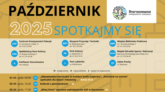 Kulturalny październik w Starachowicach – zobacz, co się wydarzy