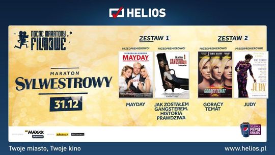 Maraton Sylwestrowy  w kinie Helios Starachowice!