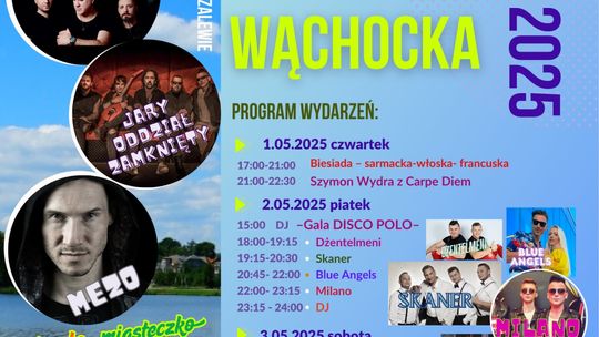 Muzyczne Dni Wąchocka 2025 – Majówka pełna dźwięków i radości!