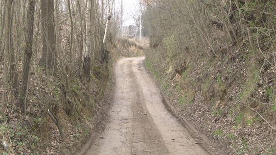 Naprawa drogi w wąwozie