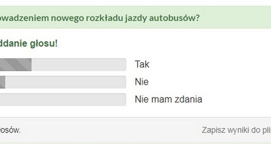 Nasi widzowie ocenili nowy rozkład jazdy autobusów