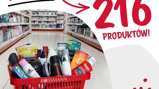 Nowe, niższe ceny na 216 popularnych produktów z Rossmanna