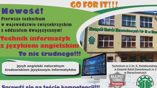 Nowość: Technik informatyk – oddział dwujęzyczny z językiem angielskim