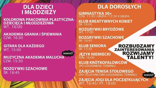 Oferta zajęć w SDK