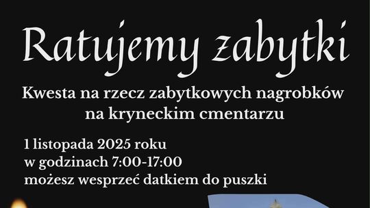 Pierwsza kwesta na cmentarzu w Krynkach!