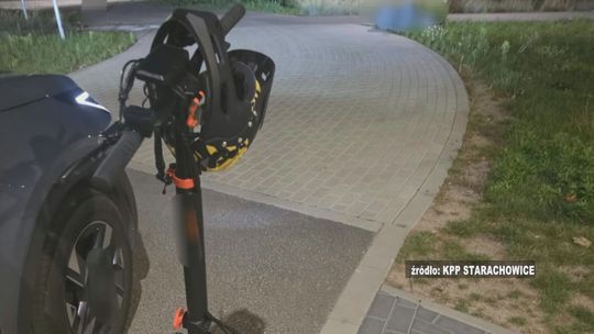 Pijany kierowca hulajnogi zatrzymany przez policję