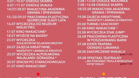 Pod..niebne Wakacje 2025 w Starachowicach – Lato Pełne Przygód i Radości!