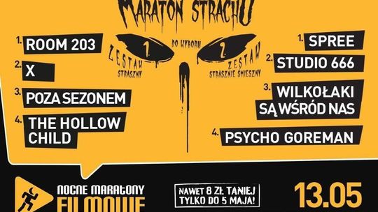 PODWÓJNY MARATON STRACHU w kinie Helios Starachowice