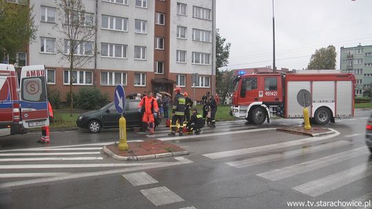 Potrącenie na przejściu dla pieszych przy Galerii „Skałka”