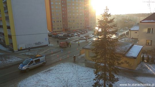 Potrącenie pieszej na ulicy Majówka