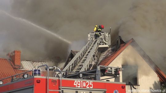 Pożar na Rogowskiego zgłosili lokatorzy zza wschodniej granicy