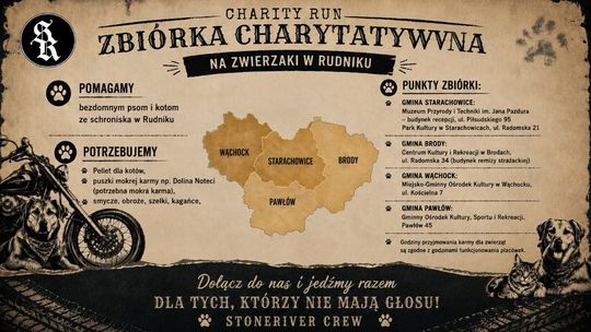 Rajd Charytatywny Stoneriver Crew dla schroniska w Rudniku. Zbiórka nadal trwa!