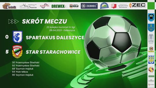 Spartakus Daleszyce - Star Starachowice 0:5