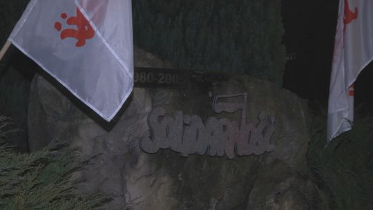 Spotkanie przy Kamieniu Solidarności