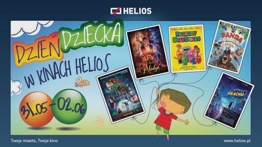 Spraw radość dziecku - wygraj bilety na Dzień Dziecka do Kina Helios