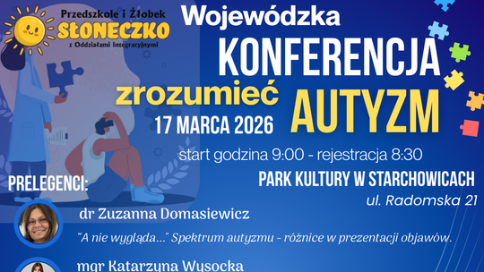 Starachowice: wojewódzka konferencja o autyzmie już 17 marca 2026