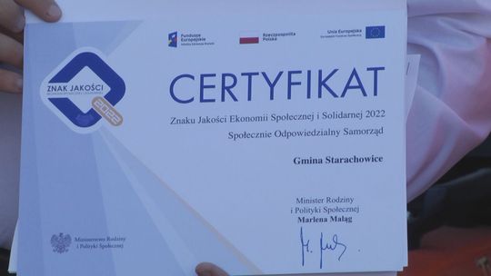 Starachowice z ministerialnym certyfikatem