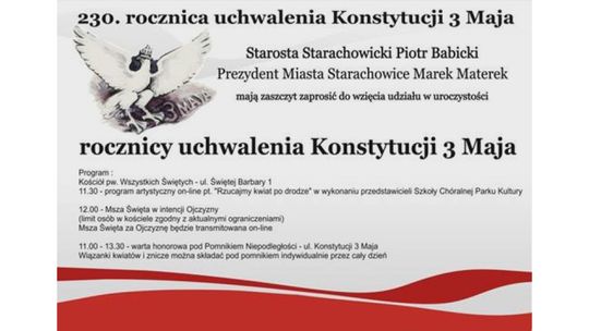 Starosta i prezydent zachęcają starachowiczan do świętowania 3 Maja