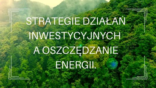 Strategie działań inwestycyjnych  a oszczędzanie energii