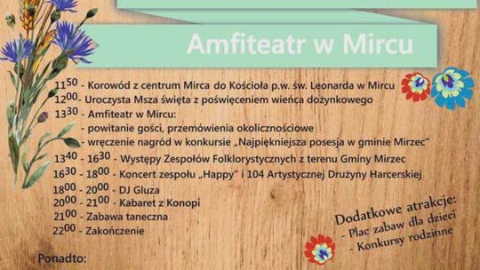 Święto Gminy Mirzec już w niedzielę