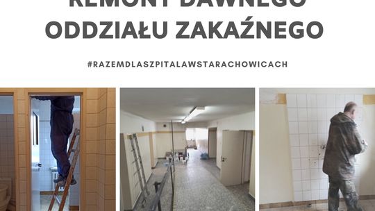 Trwa remont pomieszczeń dawnego oddziału zakaźnego szpitala w Starachowicach