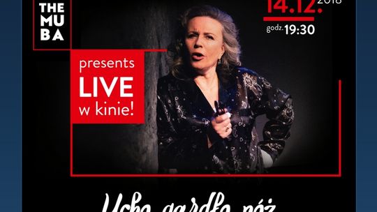 „Ucho, gardło, nóż” – Monodram Krystyny Jandy – w Kinie Helios Starachowice!