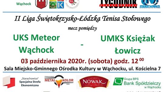 UKS Meteor Wąchock zmierzy się z UMKS Księżak Łowicz