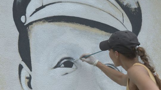 W Borze Kunowskim powstaje mural gen. Tadeusza Piskora. Miejscowość upamiętni swojego bohatera