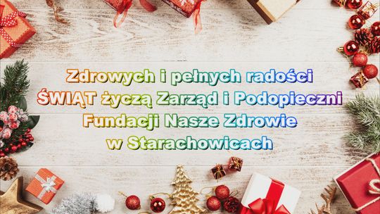 Wesołych Świąt życzy Fundacja Nasze Zdrowie