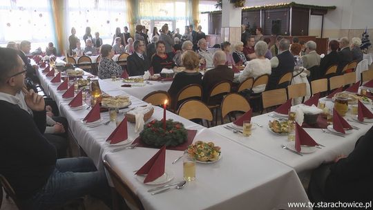 Wigilijne spotkanie starachowickiego koła Polskiego Związku Niewidomych
