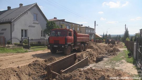 Zaawansowane prace przy przebudowie ul. Moniuszki