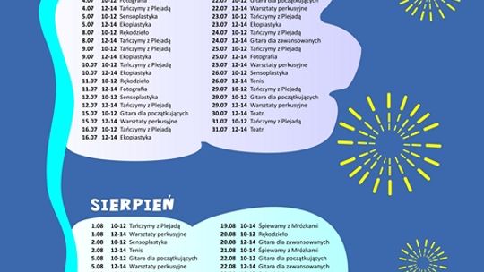 Zajęcie wakacyjne w Parku Kultury