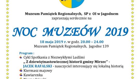 Zaproszenie na Noc Muzeów w Jagodnem