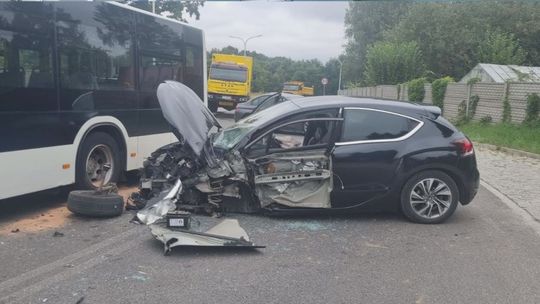 Zderzenie z autobusem