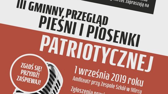 Zgłoś się na wokalny przegląd patriotyczny w gminie Mirzec